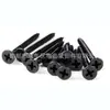 Clavos Negros de Alta Resistencia para Tablaroca, Clavos para Pladur con Cabeza Avellanada Cruzada, Tornillos Autorroscantes para Carpintería de Perfiles de Acero Ligero