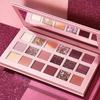 Paleta de sombras de ojos de 16 colores asequible para estudiantes, tonos tierra, maquillaje resistente al agua, alta gama, estilo moderno.