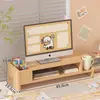 Soporte de altura ajustable para computadora, herramienta de almacenamiento de escritorio para oficina, soporte de apoyo para laptop para el hogar, estante de colocación de monitor para estación de trabajo