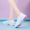 Zapatos de Enfermera 2024 para Mujer Primavera y Verano Nuevos Planos Transpirables No Cansan Zapatos de Trabajo para Hospital Suela Suave Zapatos de Cuña Estilo Coreano