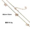 Cadena de garra sexy de moda simple de joyería transfronteriza europea y americana, accesorios de cadena corporal de diamantes para mujer, cadena de cintura con diamantes de imitación Super Flash