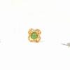 Cuentas huecas de oro francés antiguo con agujeros rectos, cuentas de transferencia de oro y arena, accesorios para collares y pulseras, cuentas sueltas al por mayor