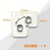 Marco de Aluminio con Recubrimiento de Zinc Blanco Código de Esquina para Puertas y Ventanas Accesorios Código de Esquina L Ángulo Recto Código de Esquina de Hierro Espesor Sólido 1.8 mm de Espesor y 2 cm de Espesor Dos Tipos