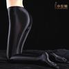 Leggings brilhantes de outono e inverno, abertas, sedosas, para musculação, coloridas, para dança, justas, meias de seda para mulheres