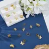 180 Piezas de Anillos para Cabello de Rastas Color Dorado, Mariposa Moda Estilo Simple, Nuevo Producto Transfronterizo de Amazon