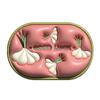Alfombrilla de Baño de Tierra de Diatomeas Secado Rápido Estereoscópica 3D Absorbente Antideslizante Felpudo para Puerta de Inodoro Dibujos Animados