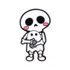 Broche de Halloween transfronterizo europeo y americano, insignia de dibujos animados de calavera y fantasma blanco, accesorio estilo payaso con cabeza de calabaza de terror
