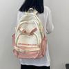 Mochila Escolar para Meninas, Estilo Ins, Mochila de Grande Capacidade para Alunos do Ensino Médio, Mochila de Viagem para Alunos do Ensino Fundamental, Redutora de Peso, Impermeável, Armazenamento, Leve