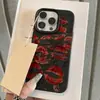 Funda Única de Pantalla Completa con Estampado de Labios Rojos Adecuada para iPhone 18 Pro, Funda para Teléfono con Textura de Cuero, Cobertura Completa para iPhone 17, Funda Suave con Agujero Grande para iPhone 15