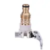 Conector de manguera de tubería de agua pistola de agua de cuatro puntos lavadora grifo antiguo conector externo multifuncional accesorios