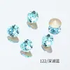 Dongzhou Arte de Uñas Diamante Colección Azul Lago Profundo Diamante Huevo de Paloma Gota de Agua Diamante Forma Especial Fondo Puntiagudo Diamante Explosivo Joyería de Cristal K9 de Alta Calidad