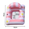 Cama inflable flotante de margarita más vendida transfronteriza, tumbona acuática de ocio para adultos con portavasos y respaldo, flotador para piscina