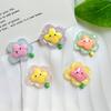 Verano Resina Luminosa Accesorios diy Joyería Pequeña Lindo Sonriente Alienígena Flor Pegamento Crema Accesorios Decorativos para Funda de Teléfono Móvil