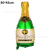 Globo de película de aluminio con forma de botella de vino, globo de burbujas para champán, decoración de copa de whisky, globo para fiesta de cerveza y vino.