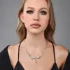 Venta Directa de Fábrica Personalizada Transfronteriza Español Creativo Exquisito Collar de Libélula Grande, Accesorio de Gama Alta Versátil y Elegante al por Mayor