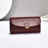 Cartera de Mujer en Stock, Exquisita Billetera Larga para Monedas, Portabilletes Grande, Tapa Plegable Simple, Diseño Ligero Dos en Uno para Chicas Jóvenes