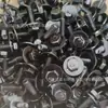 Tornillos hexagonales de metal M6 universales para coche con arandelas Protector de motor Parachoques Guardabarros Tornillos de alambre plano