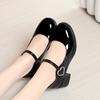 Zapatos para Mujer 2024 Nuevos Zapatos Femeninos de Primavera y Verano Poco Profundos Cuero Suave Suela Suave Zapatos de Cuero Mary Jane Zapatos Suaves para Dama de Honor