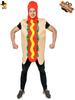 Fantasias Engraçadas de Cachorro Quente para Homens e Mulheres Adultos, Comida Paródia, Fantasias de Casal para Apresentação de Palco, Macacão de Cachorro Quente