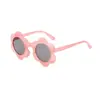 Novos Óculos de Sol Infantis Lindo Girassol Armação Redonda Cor de Gelatina Óculos para Meninas Tendência Óculos Personalizados para Meninos