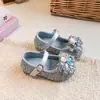 Zapatos de Princesa para Niñas 2026 Primavera y Otoño Plateados Elegantes Zapatos Pequeños de Cuero para Niños Zapatos Mocasines de Suela Suave Zapatos Individuales Antideslizantes Zapatos de Espectáculo