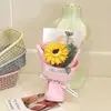 Mini Buquê de Bolso Dia das Mães Rosas Girassóis Flores Preservadas Presente Lembrança Presente de Aniversário Flores de Sabão Decorativas