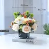 Arranjo de flores para mesa de conferência flor artificial arranjo de flores sala de conferência ornamento central de mesa decoração de mesa de jantar mesa pequena de escritório flor