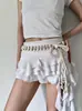 Cadena de Cintura de Concha Tejida Cinturón de Lazo para Cintura Cuerda para Mujeres Combinación con Faldas Accesorio Retro Versátil Decoración Cinturón de Vestido