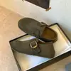 Sapatos Casuais Femininos Bico Diviso Novo Estilo 2026 Solado Macio Retrô Francês Casuais Simples Outono Couro Macio Bico Redondo Slip-on