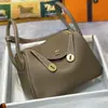 Bolso Lindy de Hilo de Cera Hecho a Mano Piel de Vaca Bolso Doctor 19/26/30 Bolso Almohada Patrón Granulado Bolso de Hombro Cruzado Único para Mujer