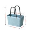 Cesta Pequena Estilo Japonês com Textura de Linho, Cesta de Armazenamento de Mão, Cesta de Compras de Supermercado, Cesta Plástica Fashion, Cesta de Compras B