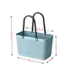Cesta Pequeña Satchel Estilo Japonés con Patrón de W & Lino Cesta de Almacenamiento Cesta de Compras para Supermercado Cesta de Plástico de Moda Cesta de Compras