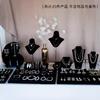 Exhibidor de Collar de Flocado Negro Bandeja para Anillos Tablero Exhibidor de Aretes Joyería Joyería Exhibición Accesorios de Disparo Exhibidor de Joyería