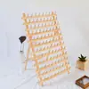 Estante de almacenamiento de madera, estante plegable para carretes, hilo de coser, bobina de cera, estante de almacenamiento de hilo, estante de madera para pelucas