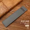 Em estoque Estojo de lápis retrô em PU Bolsa de armazenamento simples e artística Papelaria para estudantes Manga para caneta-tinteiro Caneta única/dupla Manga protetora de cor sólida