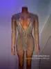 Vestidos de Noche con Pedrería Disfraces para Mujer Dropshipping Cadena de Cristal Sexy Caliente Vestido de Graduación a la Rodilla Disfraces para Reuniones de Fiesta