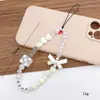 Accesorios Cadena para Teléfono de Lazo de Perlas Correa de Muñeca para Teléfono con Corazón de Perlas Funda para Teléfono