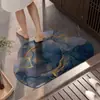Alfombrilla de Piso para Baño con Patrón de Mármol, Forma Especial de Nube, Terciopelo de Cristal, Lavable, Antideslizante, Secado Rápido, Felpudo