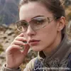 Gafas de Sol Modernas Metálicas Huecas de Pierna, Moda Y2K, Unisex Único para Hip-Hop, Ciclismo y Montañismo, Gafas Protectoras