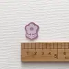Etiqueta de Cuero con Flor Colorida Caricatura Ropa Infantil Marca de Cuero Terciopelo Coreano PU Marca Registrada Diadema para Niños Cuerda para el Cabello Accesorios para el Cabello