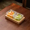 Bandeja de Frutos Secos Compartimentada de Plástico Acrílico Caja de Dulces para Sala de Estar Plato para Snacks Bar KTV Plato para Semillas de Girasol Plato de Frutas Comercial