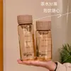 Taza portátil de estilo japonés, simple, de aspecto elegante, para hombres y mujeres, taza de viaje para oficina, separación de té, preparación de té, taza de plástico