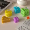 Amapola DIY Cubo Mágico Cuadrado Cabeza de Cebolla Geométrico 3D Aromaterapia Yeso Vela Adorno Molde de Silicona Mayoreo