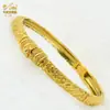 Pulsera de Aleación Chapada en Oro de Venta Caliente Novia de Dubái India Lujo Ligero para Mujer Boda Oro Arena Pulsera Joyería Al por Mayor