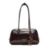 Otoño 2026 Boston Bolso de Bowling para Mujer de Gama Alta Nicho Vintage Bolso de Hombro Bolso Almohada Cruzado de Gran Capacidad
