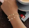 Amazon Pulsera Cruzada de Doble Capa Transfronteriza Moda Commuter Nueva Simple Casual Pulsera Apilable para Mujeres 2025