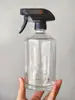 Nueva Botella de Vidrio de 500 ml con Hombro Inclinado y Cuello Alto Tipo Push para Champú, Botella para Cuidado, Botella para Desodorante, Loción Corporal para Baño