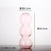 Jarrón de Vidrio con Bayas Recubiertas de Azúcar Creativo Moderno Simple Ligero Jarrón de Burbujas Hidropónico Hidroponía Arreglo Floral Bola de Vidrio