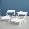 Adornos para mesa de postres soporte de exhibición desechable juego de tazas para pasteles y frutas decoración de mesa de buffet frío de cumpleaños soporte para pasteles decoración