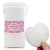 Almohadillas de Algodón Ovaladas Estilo Inglés Transfronterizas para Maquillaje 7*9cm 70 Piezas con Borde Ampliado y Puntos, Algodón Desmaquillante Acolchado de Tres Capas, Personalizable